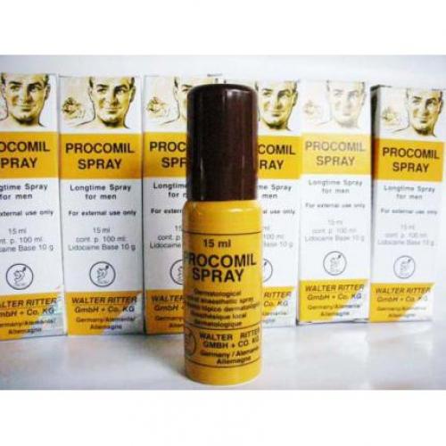 Bình xịt thuốc chống xuất tinh sớm Procomil Spray có tác dụng trị xuất tinh sớm cho phái mạnh