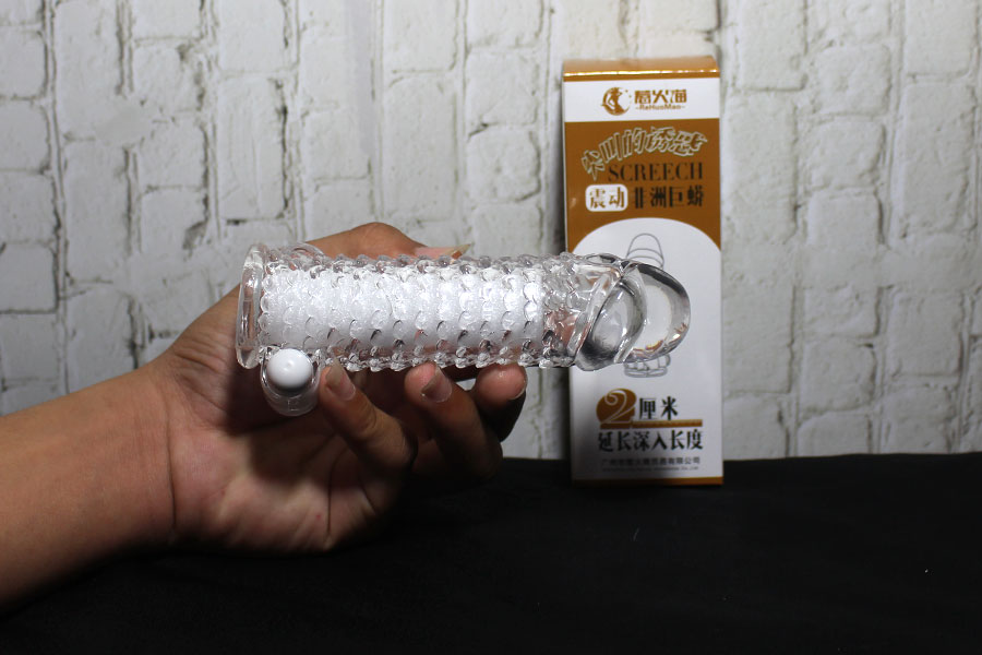 Bao cao su đôn dên vảy cá cao cấp có rung - Đồ chơi tình dục