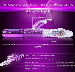 Dương vật kích điểm G 10 chức năng Lilo - Shop Đồ Chơi Tình Dục