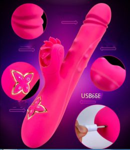 Sextoy dương vật giả đa năng Esther rung – thụt – phát nhiệt